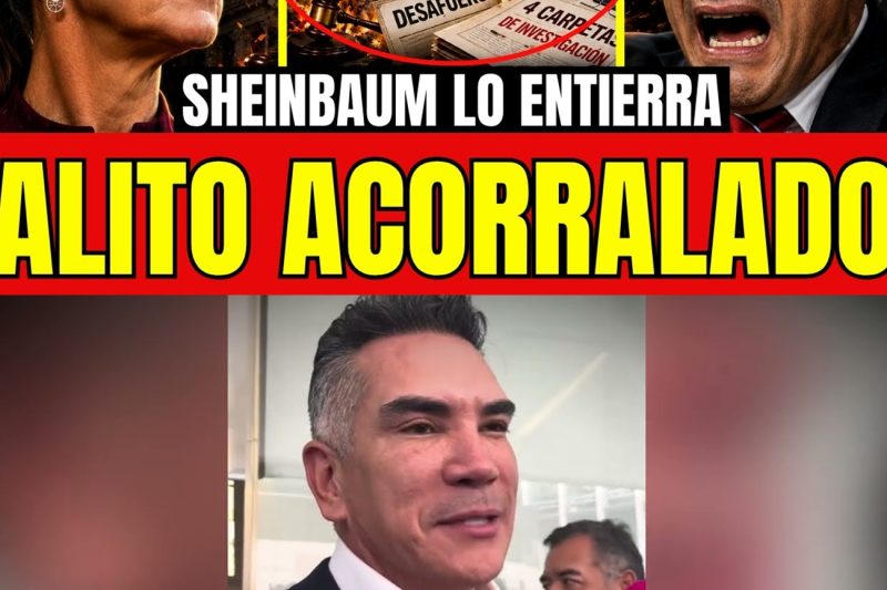¡SHEINBAUM SENTENCIA EL FIN DE ALITO! El fuero ya no lo protege