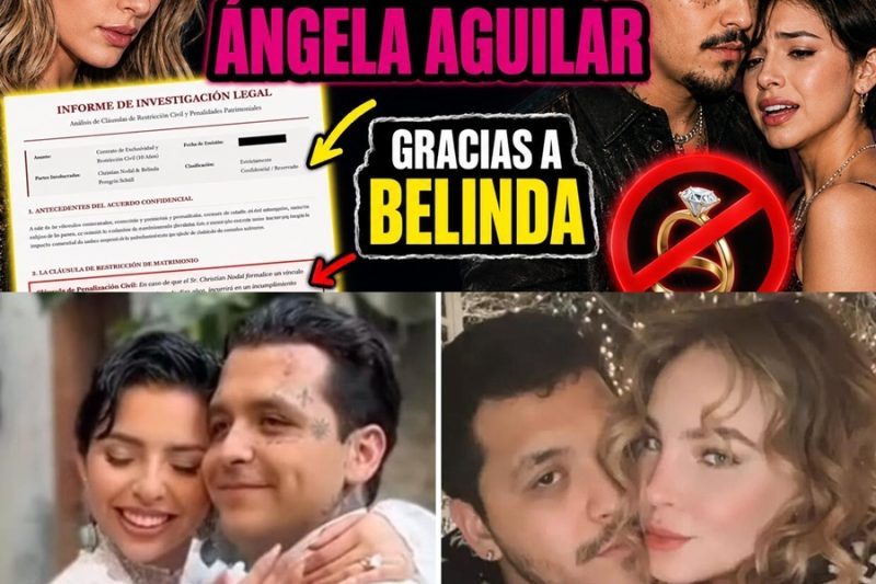 El contrato oculto que encadena a Christian Nodal: ¿Por qué Belinda es el verdadero impedimento para su matrimonio legal con Ángela Aguilar? tc