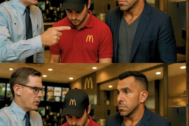 Empleado de McDonald’s despedido por darle comida gratis a Carlos Tévez – ¡Lo que hace es increíble!