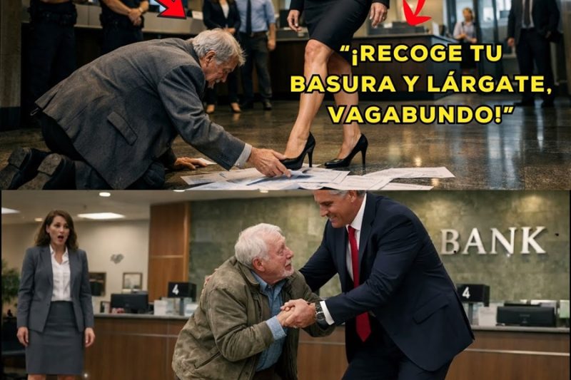Gerente PISOTEA los papeles de un ANCIANO en el banco… SIN saber que era el padre del CEO