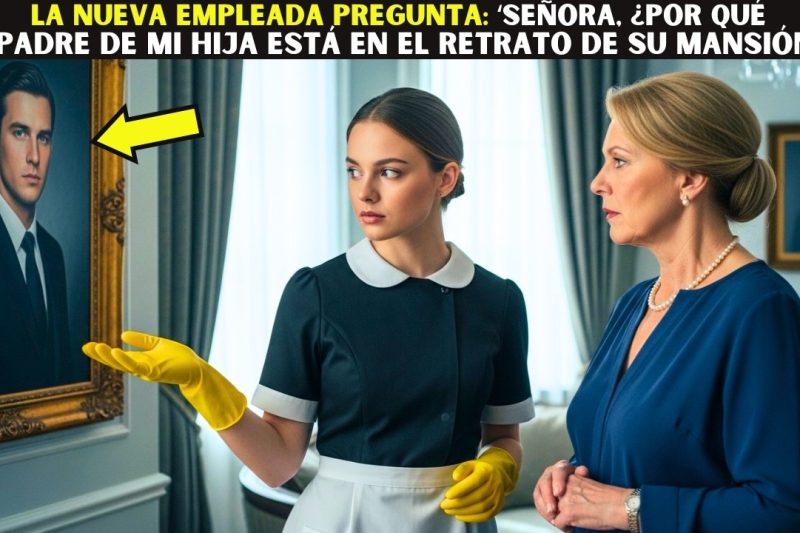 La nueva empleada pregunta:‘Señora, ¿por qué el padre de mi hija está en el retrato de su mansión?’”