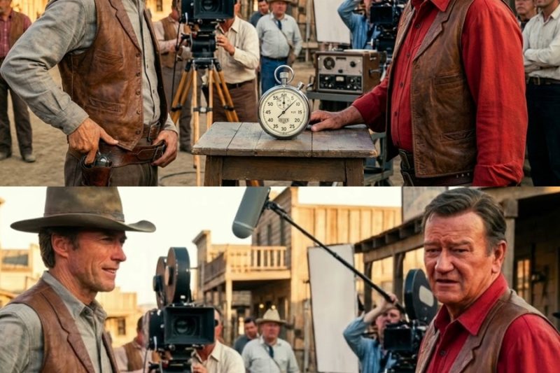 John Wayne QUEDÓ EN SH*CK Cuando Vio a Clint Eastwood Desenfundar en 0,20 Segs