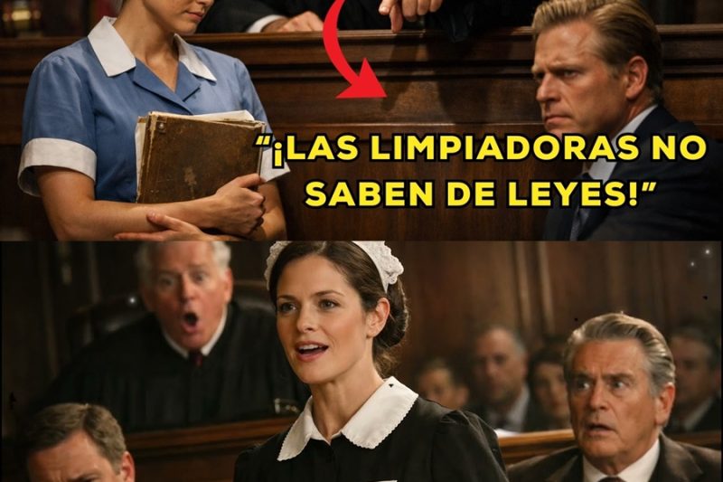Se BURLARON de la LIMPIADORA en el tribunal… hasta que habló frente al JUEZ