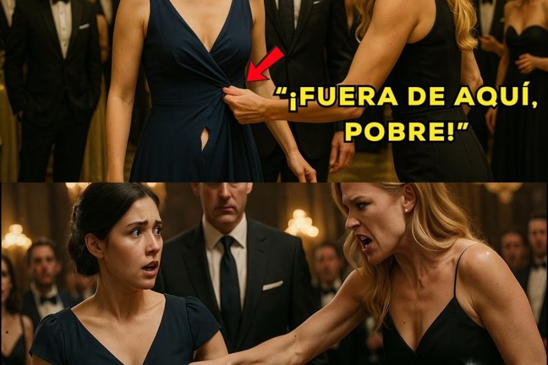 Mujer arrogante DESTROZA el vestido a una mesera… SIN saber que era la esposa del MILLONARIO