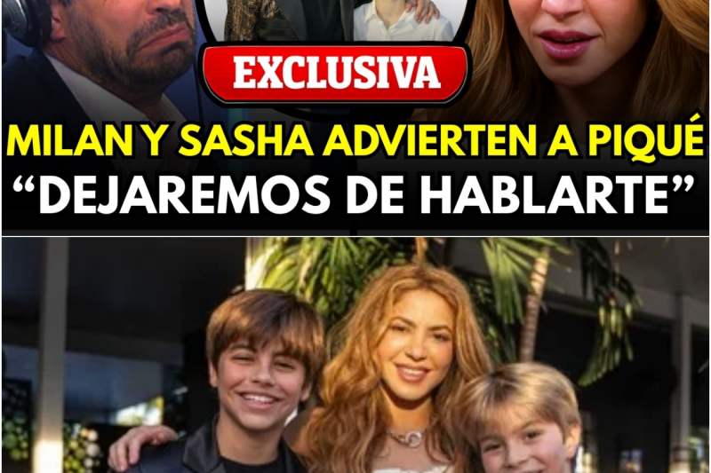 La madurez que desarma la venganza: Milan y Sasha confrontan a Gerard Piqué y frenan el sabotaje contra el proyecto del estadio de Shakira