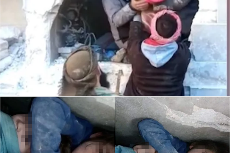 El milagro bajo los escombros: La heroica niña siria que protegió a su hermanito durante 36 horas de pesadilla