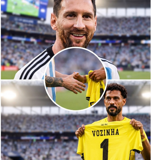 MESSI HIZO ESTO CON VOZINHA TRAS EL PARTIDO: NADIE LO VIO VENIR