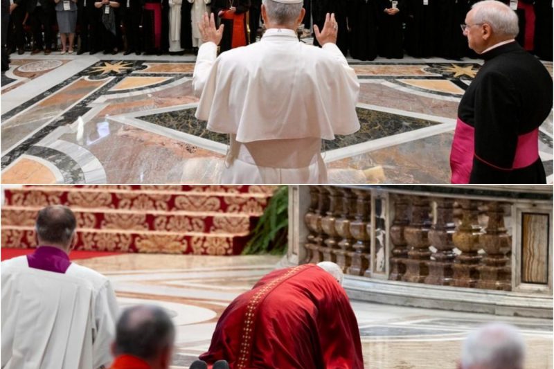 El Papa León XIV HIZO ESTO Durante la Oración — Y Toda la Sala Quedó en Silencio