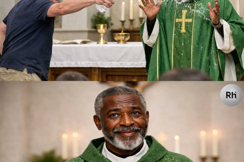“¡Le lanzó AGUA al Padre Negro en el Altar! No imaginó quién llegaría Minutos Después