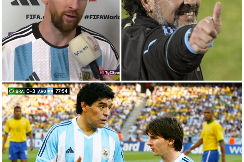 El Día que el Fútbol se Detuvo: El Histórico Encuentro de un Joven Lionel Messi y Diego Maradona en la Misma Cancha