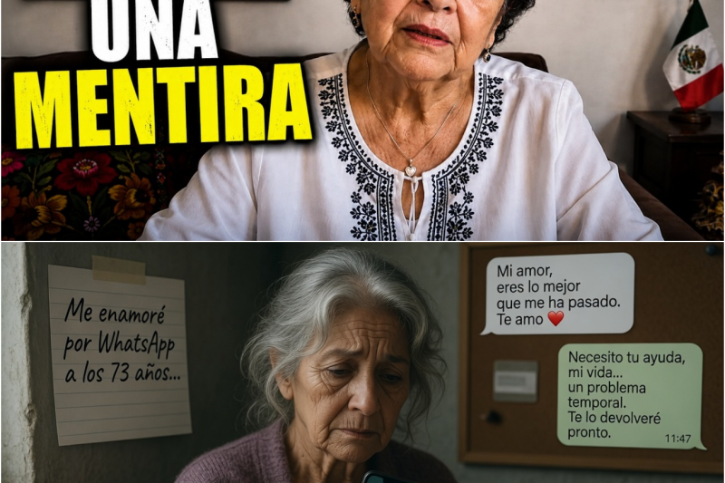Me enamoré por WhatsApp a los 73 años… y me robó el corazón y la pensión