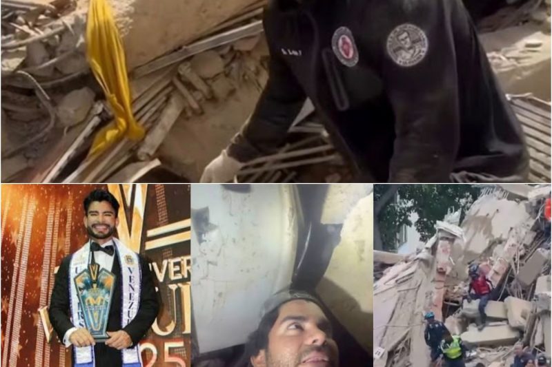 “Mi vida se apaga”: La dramática carrera contra el tiempo del Mister Venezuela Lenin Peña para rescatar a su novio de los escombros