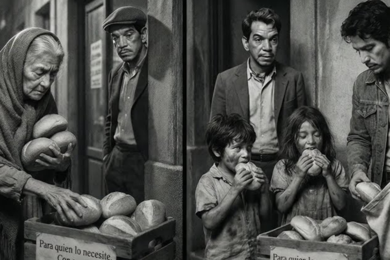 Panadero de 60 dejaba pan afuera todas las noches 5 años—Cantinflas supo por qué y LLORÓ