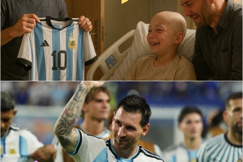 LE PROMETIÓ VER A MESSI ANTES DE MORIR… y el 10 hizo el milagro
