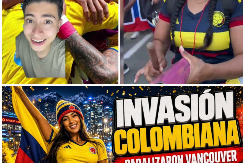 ASÍ INVADIERON los COLOMBIANOS VANCOUVER  ¡CANADÁ NO SABÍA del MUNDIAL hasta que LLEGÓ COLOMBIA!!!
